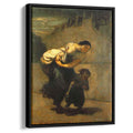 The Burden The Laundress 1853 by Honore Daumier by Honore Daumier - Realist canvas print