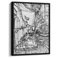 The Cafe Terrace on the Place du Forum, Arles, at Night by Vincent van Gogh by Vincent van Gogh - Post-Impressionist canvas print