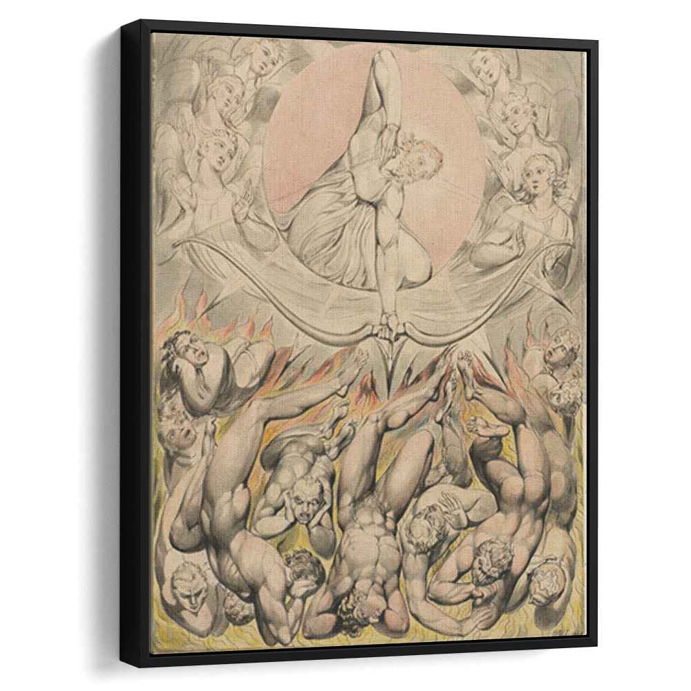 The Casting of the Rebel Angels into Hell 1808 by William Blake by William Blake - Oil Painting canvas print