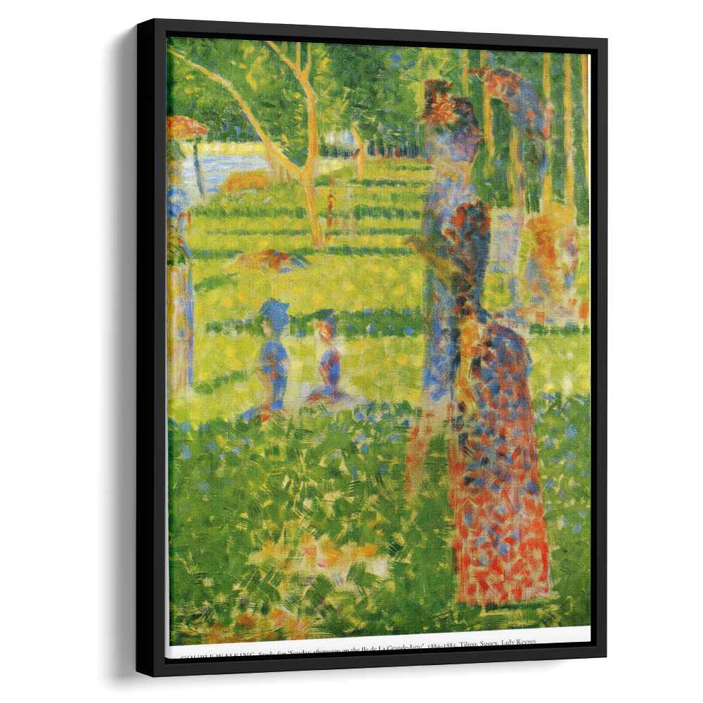 The Couple 1884 by Georges Seurat by Georges Seurat - Pointillist canvas print