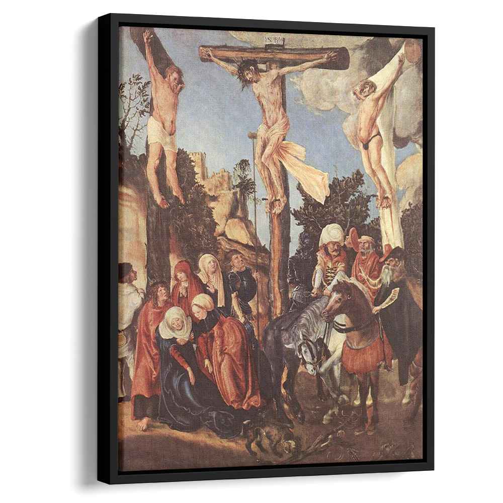 The Crucifixion 1503 by Lucas Cranach the Elder by Lucas Cranach the Elder - Renaissance canvas print