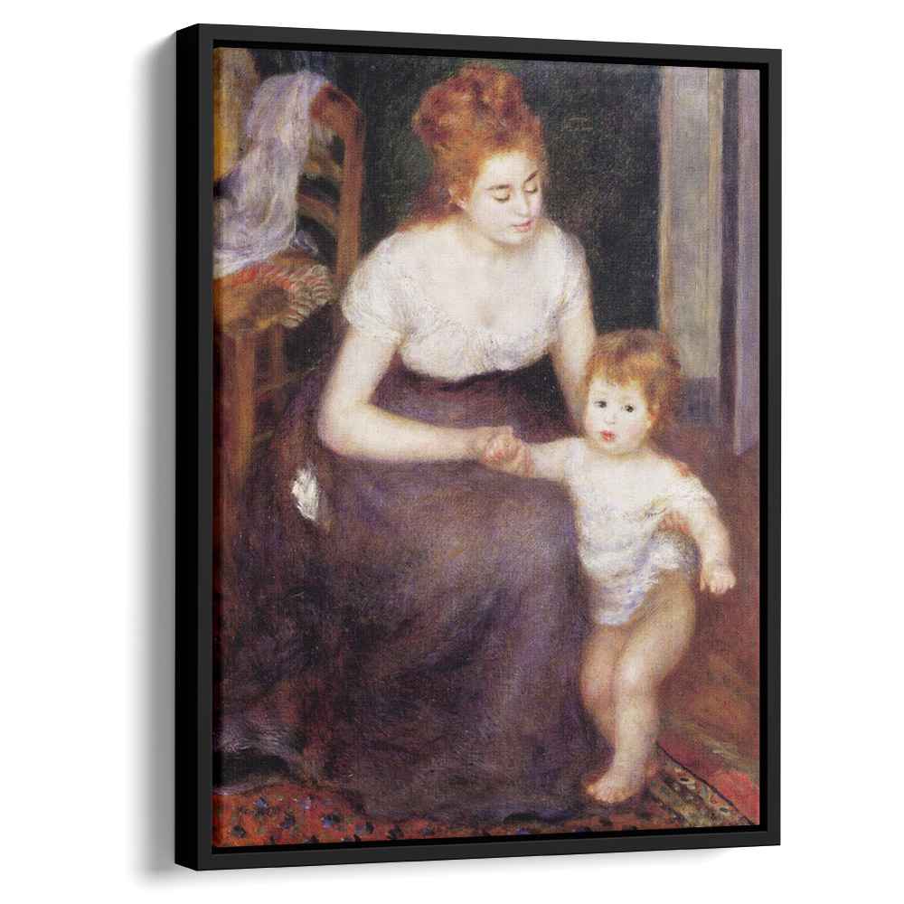 The First Step 1876 by Pierre-Auguste Renoir by Pierre-Auguste Renoir - Impressionist canvas print