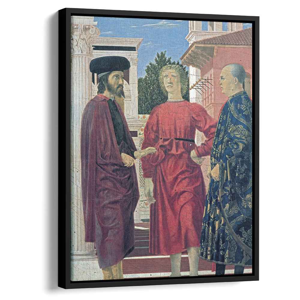 The Flagellation of Christ detail 1464 by Piero della Francesca by Piero della Francesca - Oil Painting canvas print