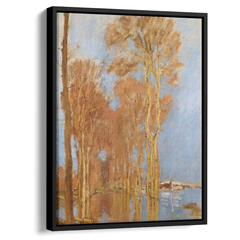 The Flood 1872 by Claude Monet by Claude Monet - Impressionist canvas print