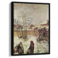 The garden in winter, rue Carcel by Paul Gauguin by Paul Gauguin - Post-Impressionist canvas print