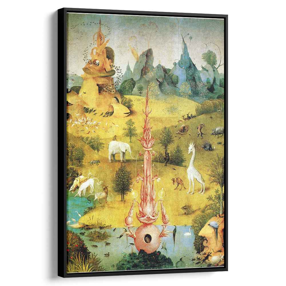 The Garden of Earthly Delights detail 1500 by Hieronymus Bosch by Hieronymus Bosch - Northern Renaissance canvas print