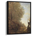 The Happy Isle 1868 by Camille Corot by Camille Corot - Realist canvas print
