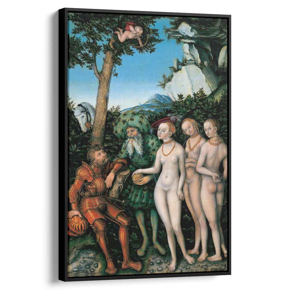 The Judgment of Paris 1530 by Lucas Cranach the Elder by Lucas Cranach the Elder - Renaissance canvas print