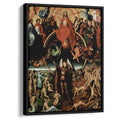 The Last Judgment triptych, central panel, Maiestas Domini with Archangel Michael weighing the souls by Hans Memling by Hans Memling - Northern Renaissance canvas print
