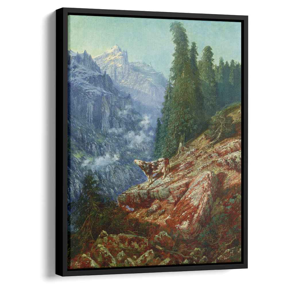 The Lost Cow 1852 by Gustave Dore by Gustave Dore - Oil Painting canvas print