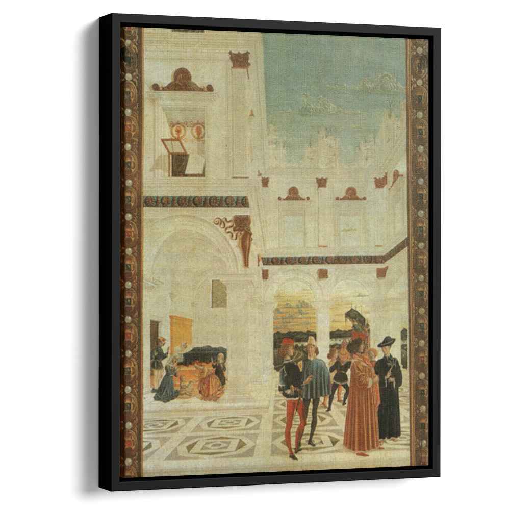 The Miracles of San Bernardino. Miracle baby born with one dead 1473 by Pietro Perugino by Pietro Perugino - Oil Painting canvas print