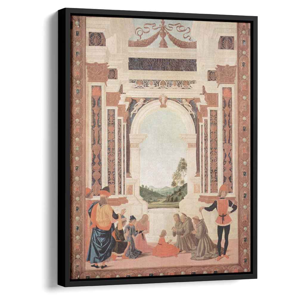 The Miracles of San Bernardino. The Healing of a Young 1473 by Pietro Perugino by Pietro Perugino - Oil Painting canvas print