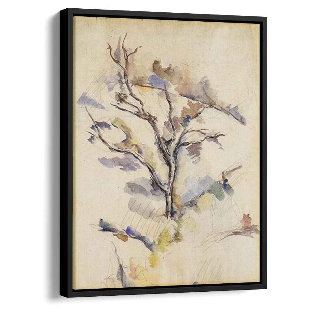 The Oak 1885 by Paul Cezanne by Paul Cezanne - Post-Impressionist canvas print