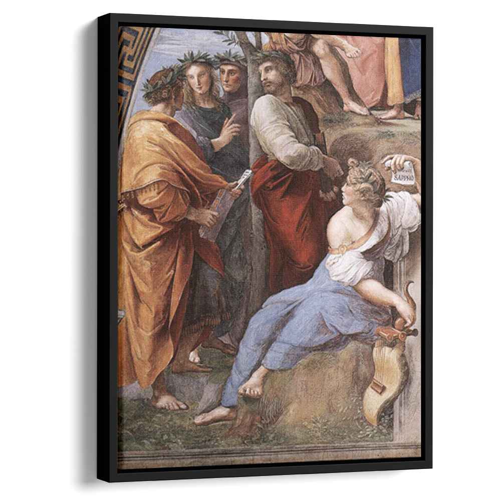 The Parnassus, from the Stanza delle Segnatura detail by Raphael by Raphael - Renaissance canvas print