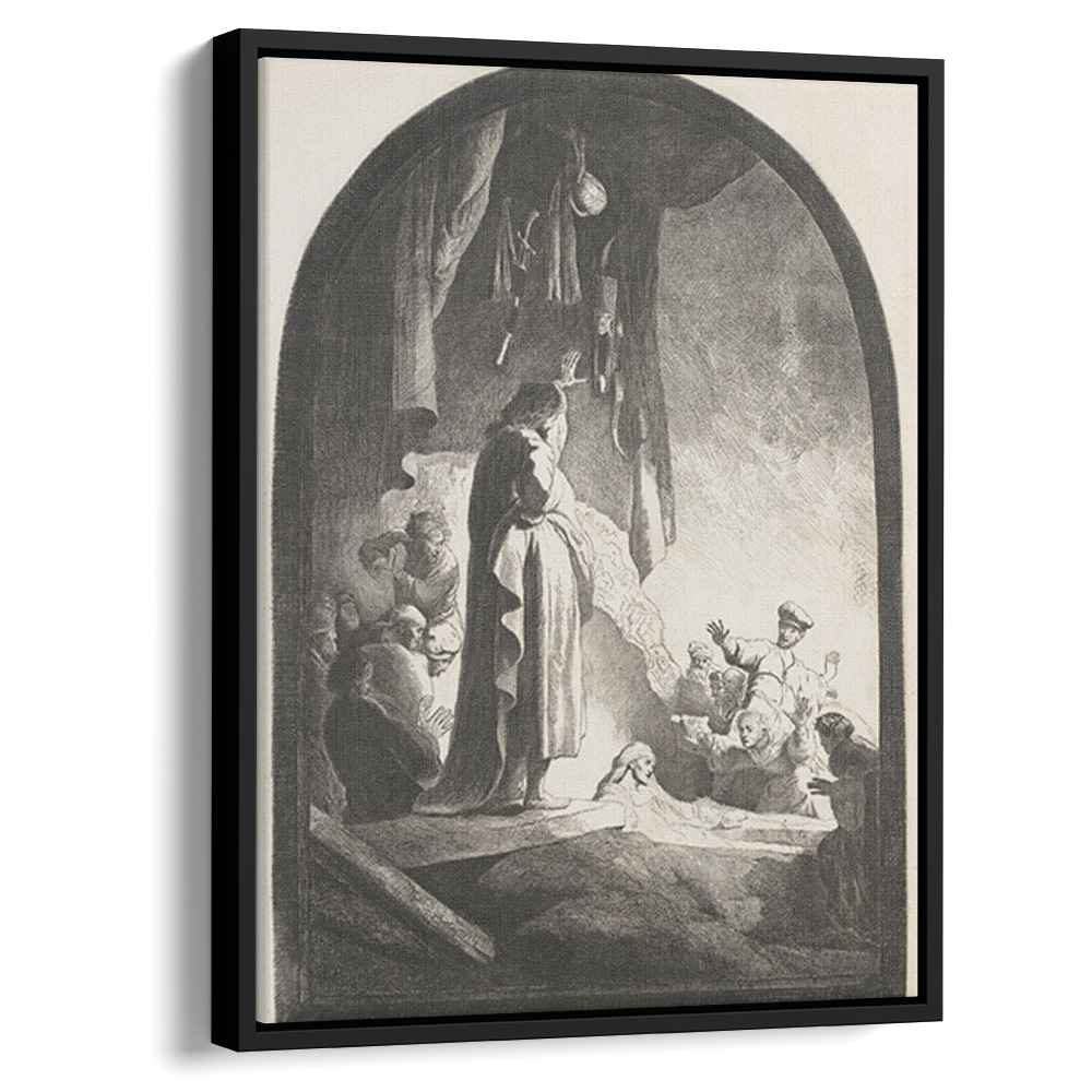 The raising of Lazarus 1630 by Rembrandt by Rembrandt - Baroque canvas print