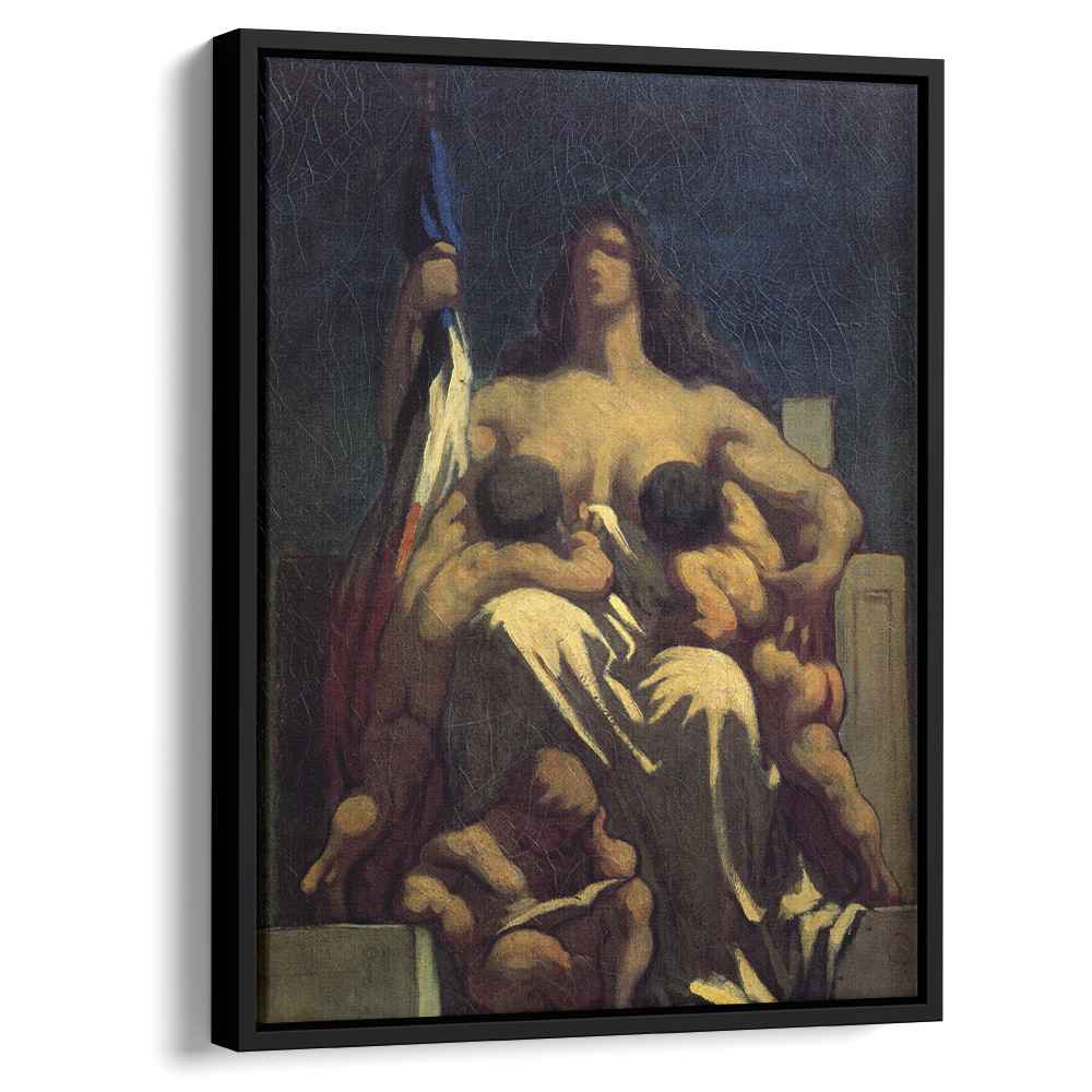 The Republic 1848 by Honore Daumier by Honore Daumier - Realist canvas print