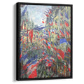 The Rue Montargueil with Flags 1878 by Claude Monet by Claude Monet - Impressionist canvas print