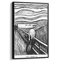 The Scream 1895 by Edvard Munch by Edvard Munch - Expressionist canvas print