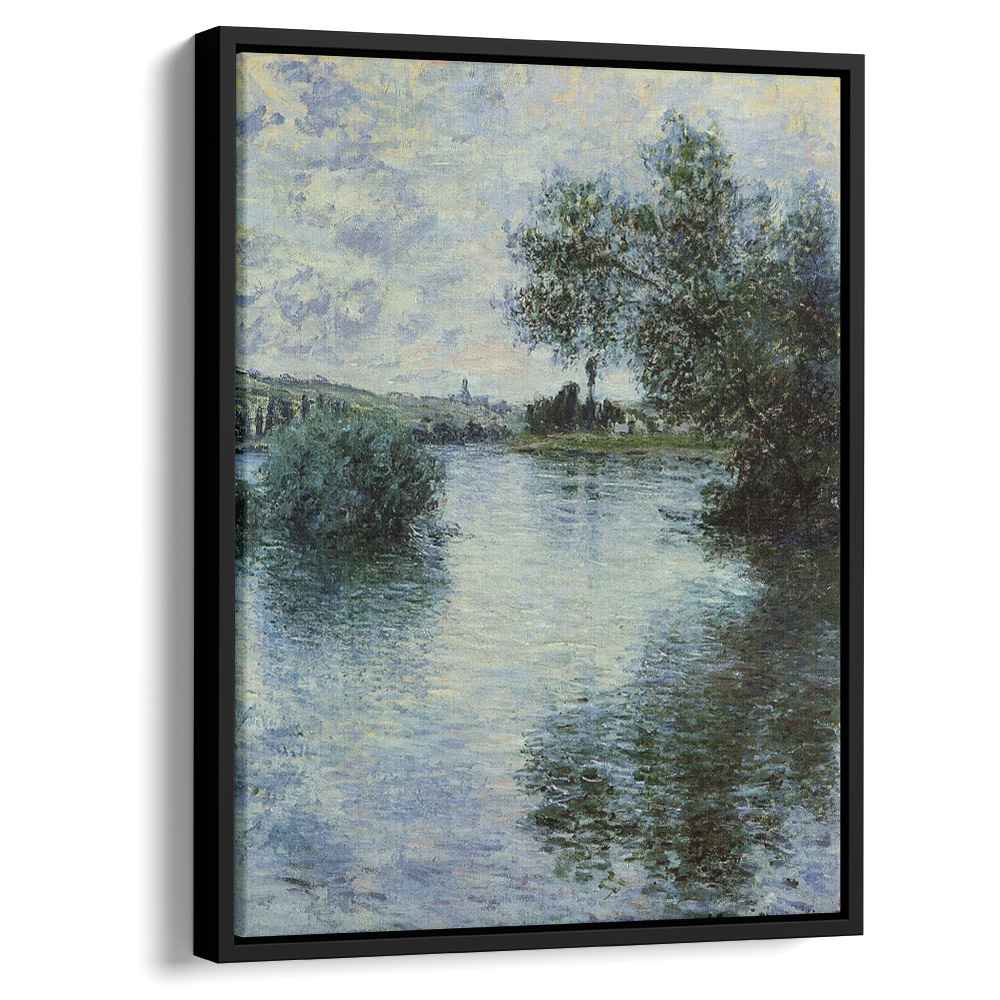 The Seine at Vetheuil 1879 by Claude Monet by Claude Monet - Impressionist canvas print