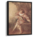 The Serenader 1715 by Antoine Watteau by Antoine Watteau - Oil Painting canvas print