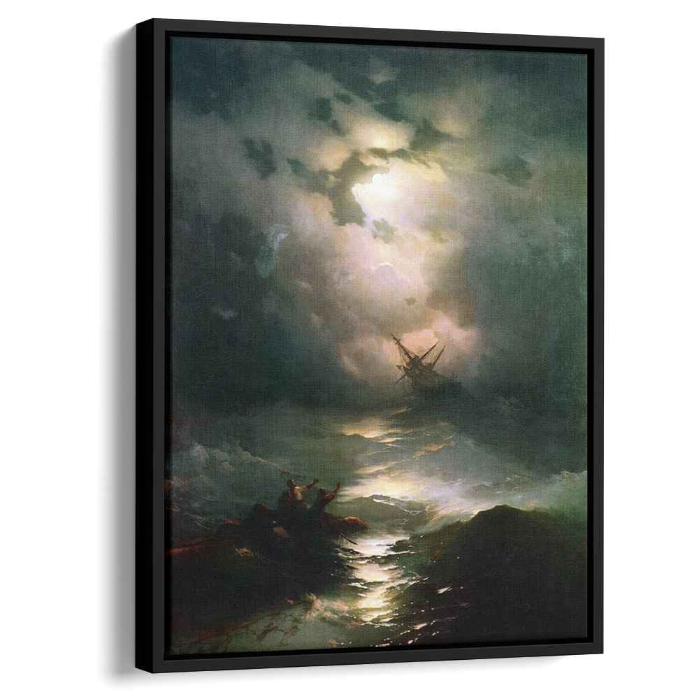 The Shipwreck on Northern sea 1865 by Ivan Aivazovsky by Ivan Aivazovsky - Oil Painting canvas print