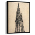 The Spire of the Church of Our Lady 1885 by Vincent van Gogh by Vincent van Gogh - Post-Impressionist canvas print