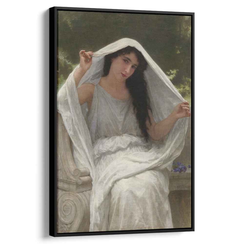 The Veil 1898 by William-Adolphe Bouguereau by William-Adolphe Bouguereau - Academic canvas print