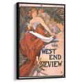 The west end review 1898 by Alphonse Mucha by Alphonse Mucha - Art Nouveau canvas print
