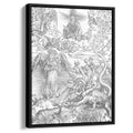 The woman clothed with the sun and the seven headed dragon 1511 by Albrecht Durer by Albrecht Durer - Renaissance canvas print