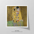 The Kiss  Klimt  Art Print by Without A Frame - Oil Painting canvas print
