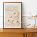 Carte topographique de la ncropole memphite Poster by Moryarty - Oil Painting canvas print