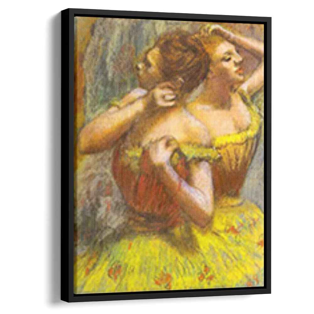 Two Dancers pastel on paper 1899 by Edgar Degas by Edgar Degas - Impressionist canvas print