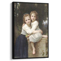 Two Sisters 1901 by William-Adolphe Bouguereau by William-Adolphe Bouguereau - Academic canvas print