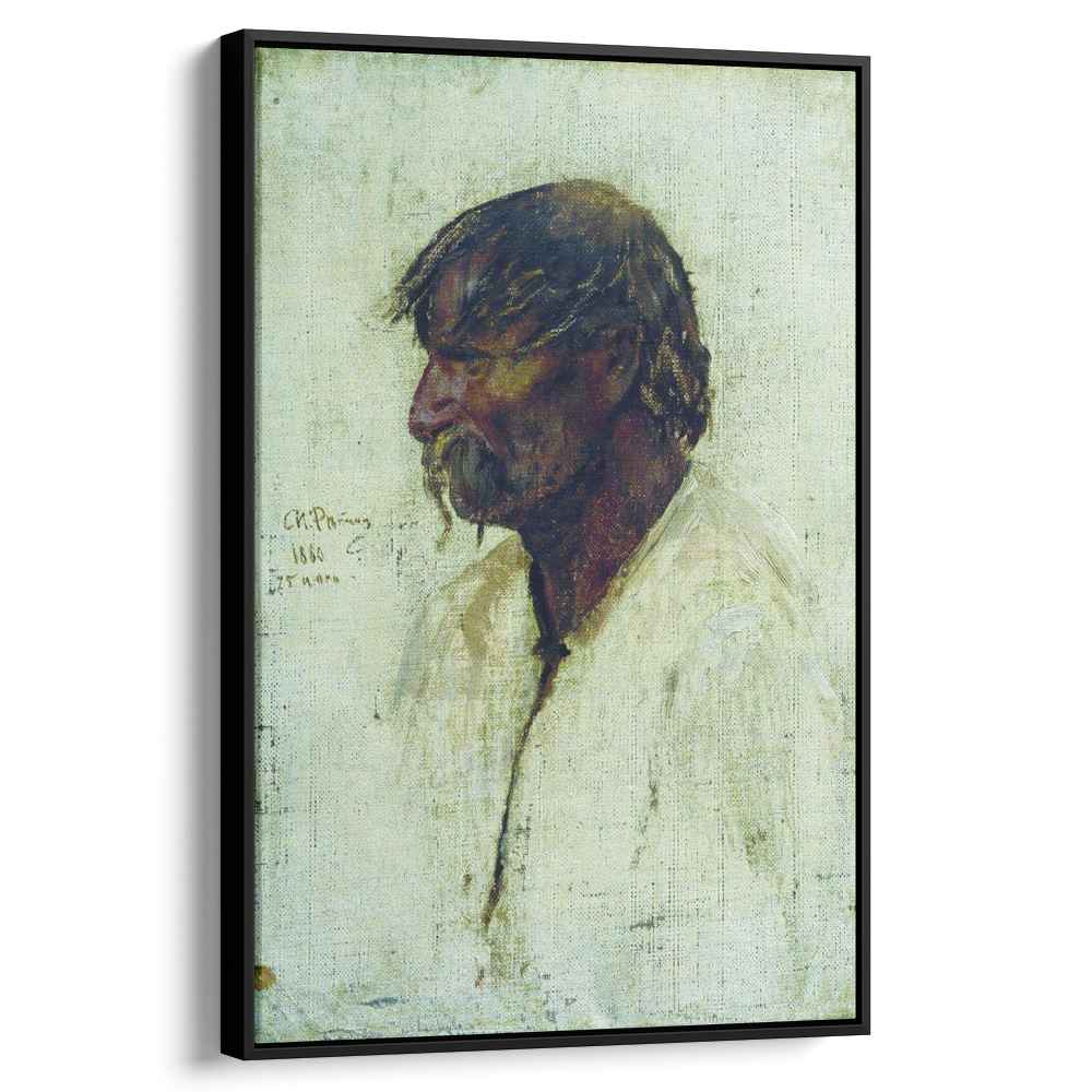 Ukrainian peasant 1880 by Ilya Repin by Ilya Repin - Russian Realist canvas print