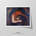 Love and Pain  Munch  Art Print by Without A Frame - Oil Painting canvas print
