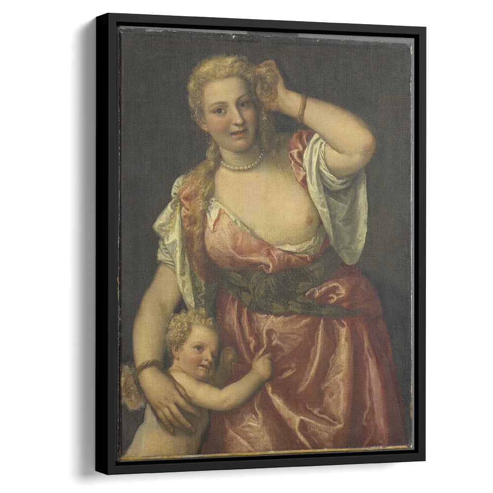 Venus and Amor 1525 by Hans Holbein the Younger by Hans Holbein the Younger - Oil Painting canvas print