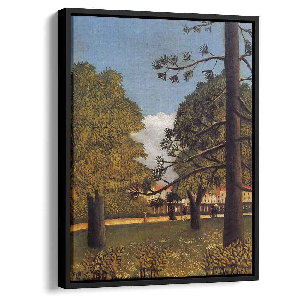 View of Parc de Montsouris 1895 by Henri Rousseau by Henri Rousseau - Naive Art canvas print
