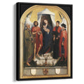 Virgin with the Child and Four Saints 1451 by Rogier van der Weyden by Rogier van der Weyden - Northern Renaissance canvas print