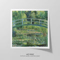 Water Lilies and Japanese Bridge  Monet  Art Print by Without A Frame - Oil Painting canvas print