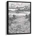 Wheat Field with Sheaves and Arles in the Background 1888 by Vincent van Gogh by Vincent van Gogh - Post-Impressionist canvas print