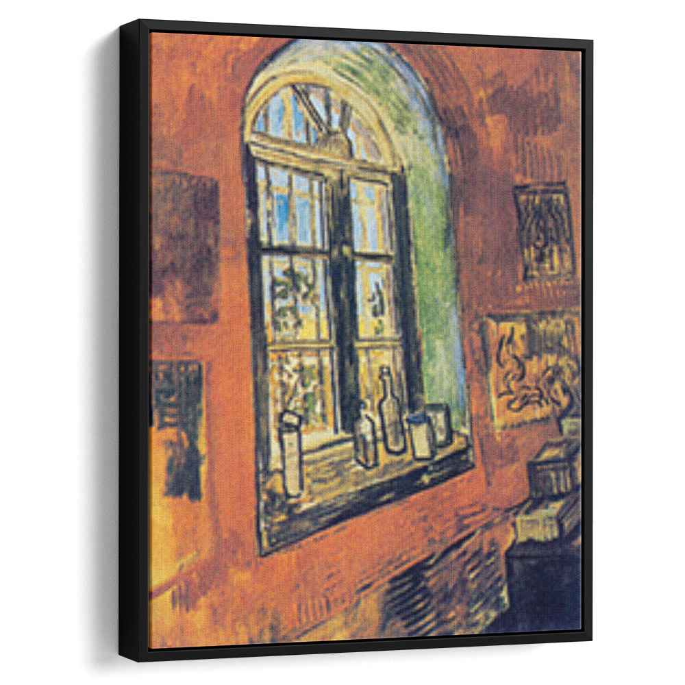 Window of Vincent's Studio at the Asylum 1889 by Vincent van Gogh by Vincent van Gogh - Post-Impressionist canvas print