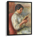 Woman Reading 1906 by Pierre-Auguste Renoir by Pierre-Auguste Renoir - Impressionist canvas print