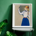 Femme au parapluie Poster by Moryarty - Oil Painting canvas print
