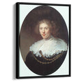 Woman Wearing a Gold Chain 1634 by Rembrandt by Rembrandt - Baroque canvas print