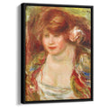 Woman Wearing a Rose Andree 1919 by Pierre-Auguste Renoir by Pierre-Auguste Renoir - Impressionist canvas print