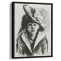 Woman with Hat, Half-Length by Vincent van Gogh by Vincent van Gogh - Post-Impressionist canvas print