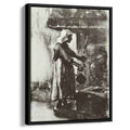 Woman with Kettle by the Fireplace 1885 by Vincent van Gogh by Vincent van Gogh - Post-Impressionist canvas print