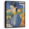 Young Breton Woman 1889 by Paul Gauguin by Paul Gauguin - Post-Impressionist canvas print