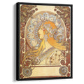 Zodiac 1896 by Alphonse Mucha by Alphonse Mucha - Art Nouveau canvas print